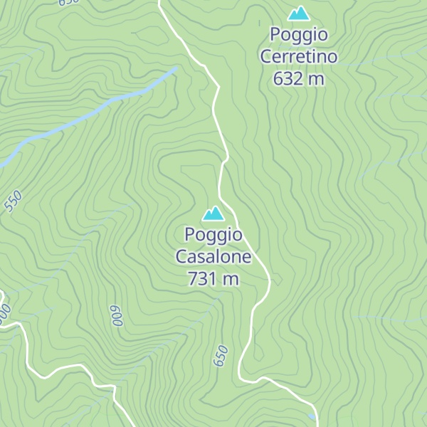 Map of Poggio Casalone