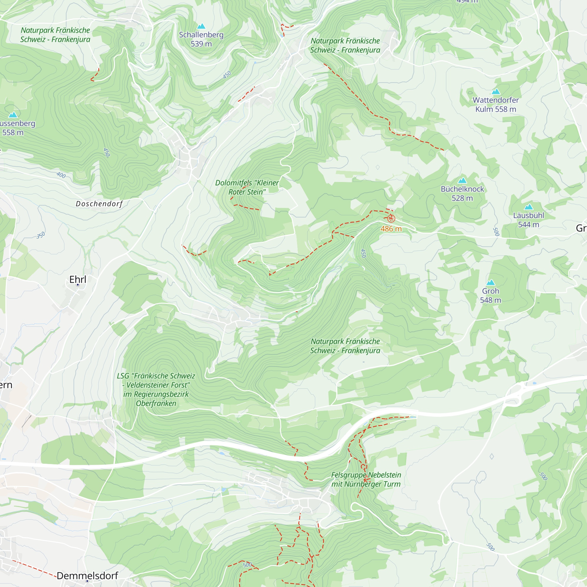 Diensthütte Bergwacht Bamberg map
