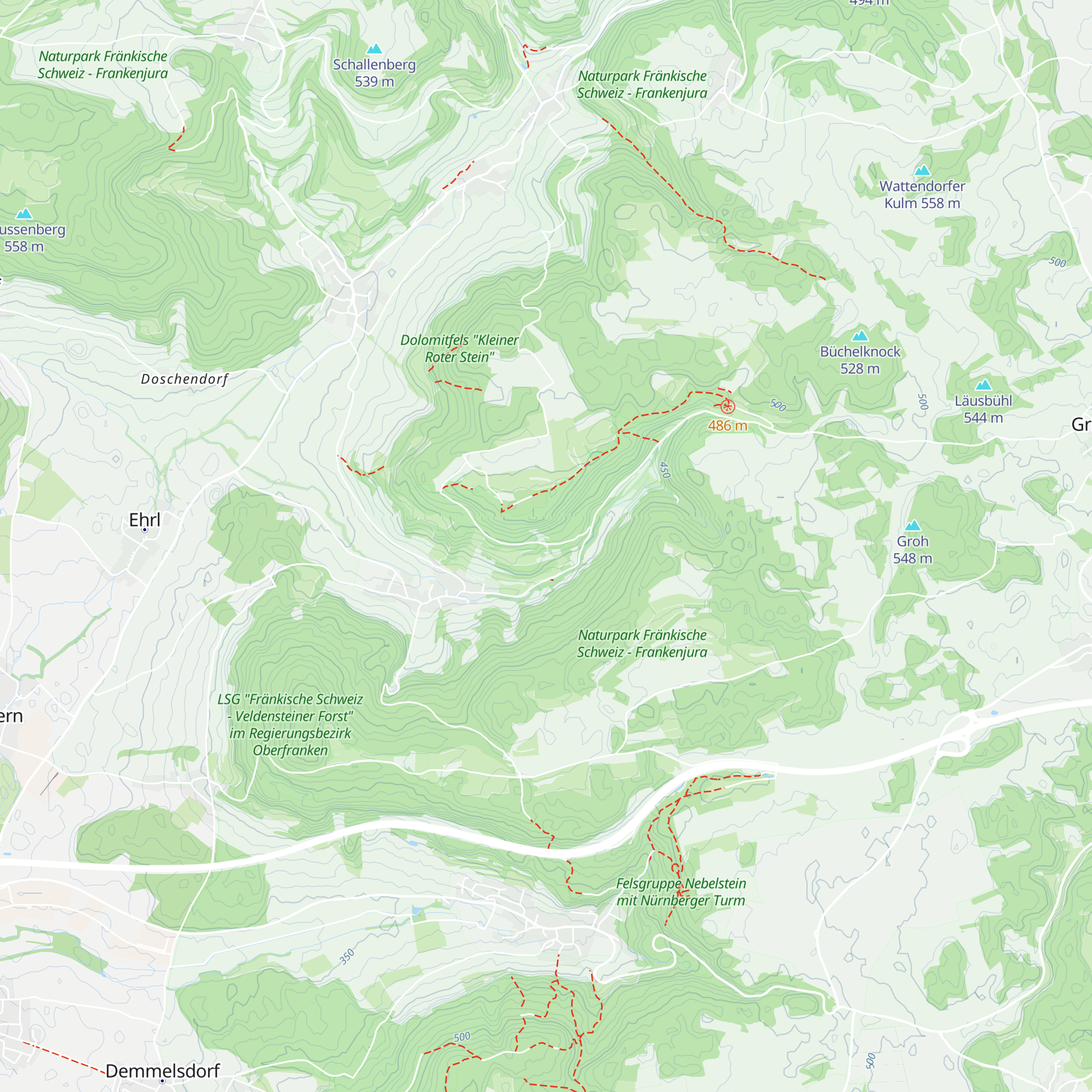Diensthütte Bergwacht Bamberg map