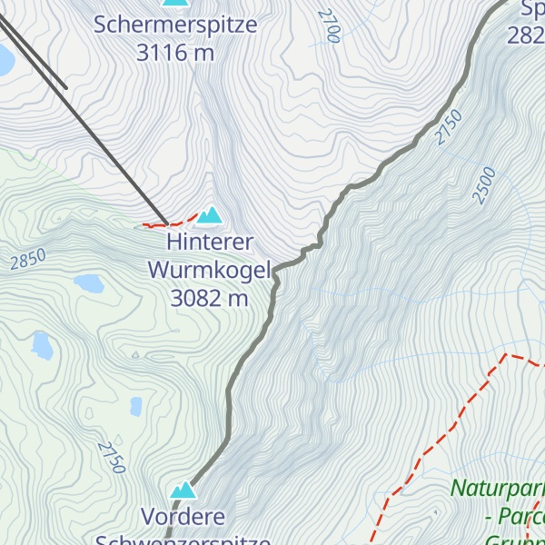Map of Äußere Schwenzerspitze