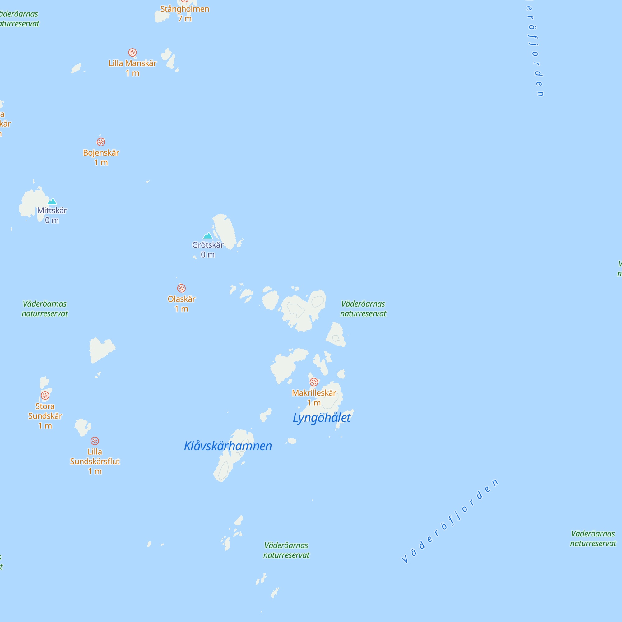 Hamnerö fiskarstugor map