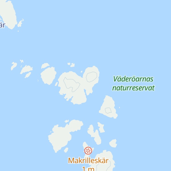 Map of Hamnerö fiskarstugor