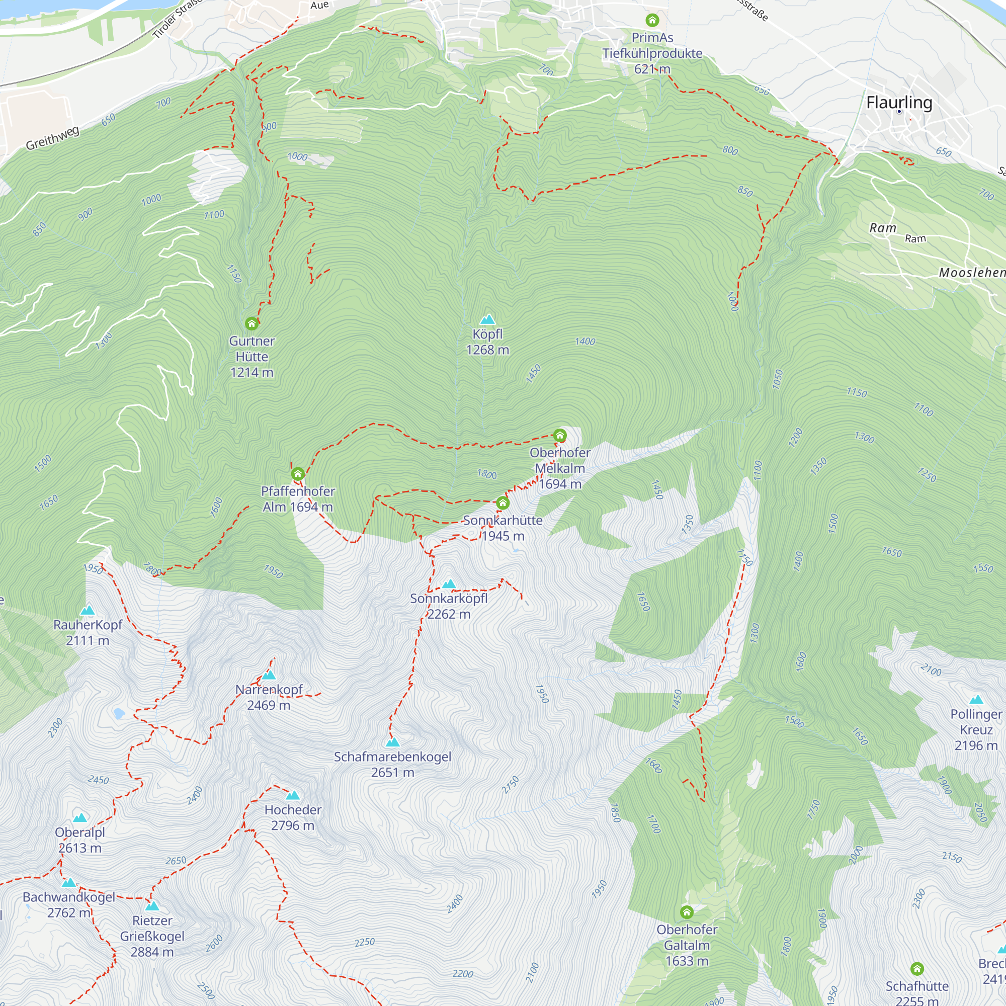 Sonnkarhütte map