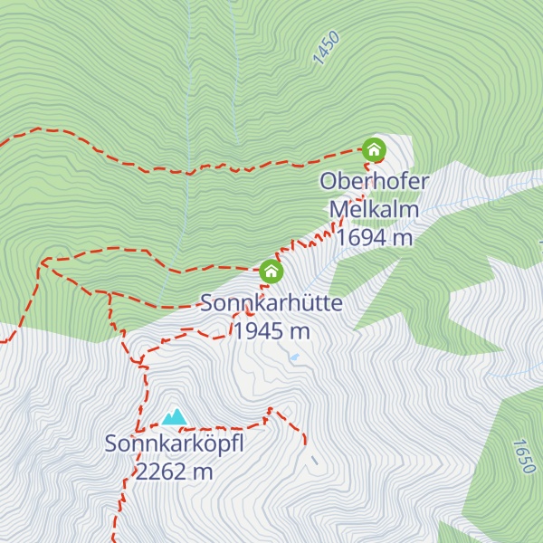 Map of Sonnkarhütte