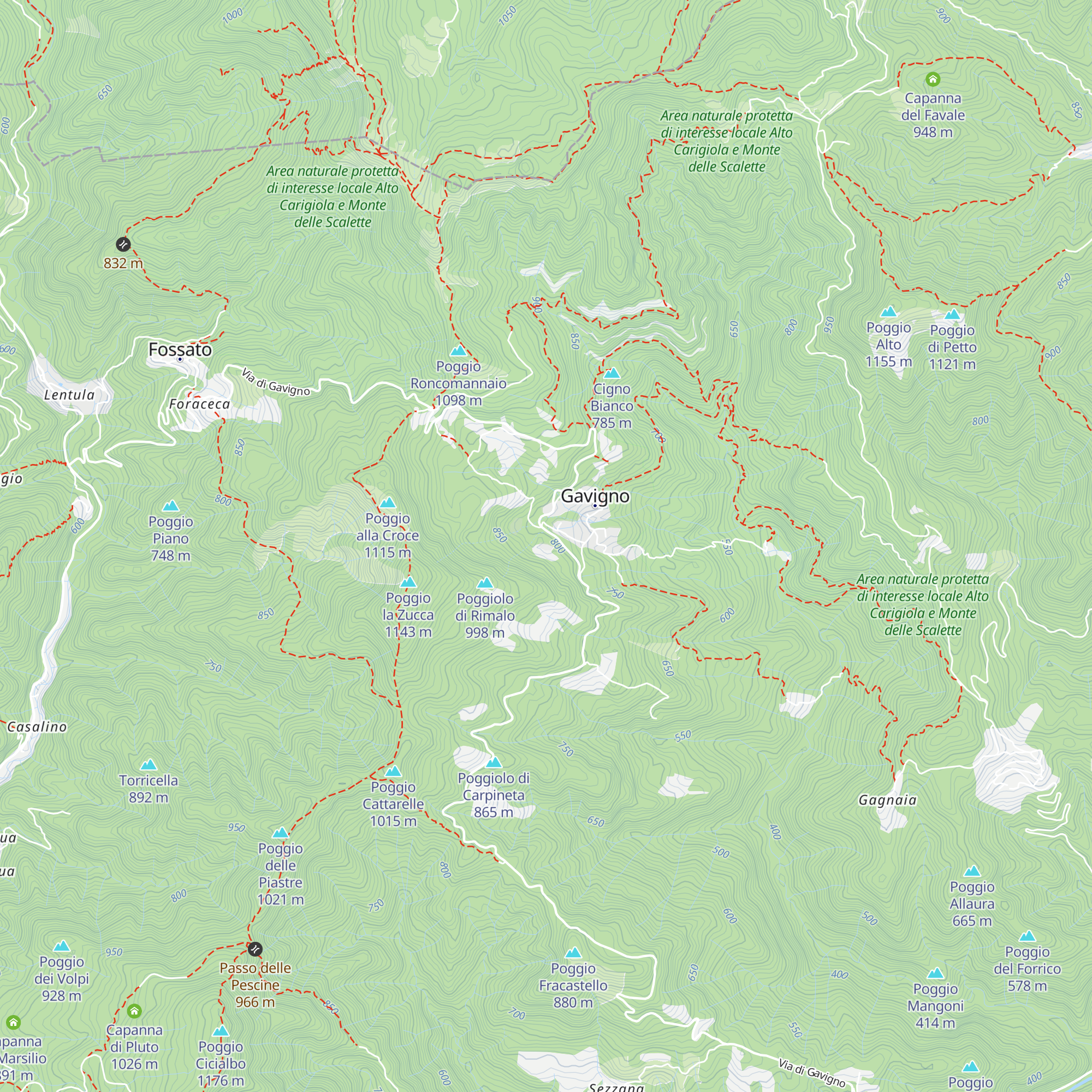 Capanna del Rosso map