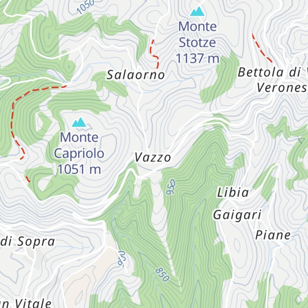 Map of Malga Vazzo