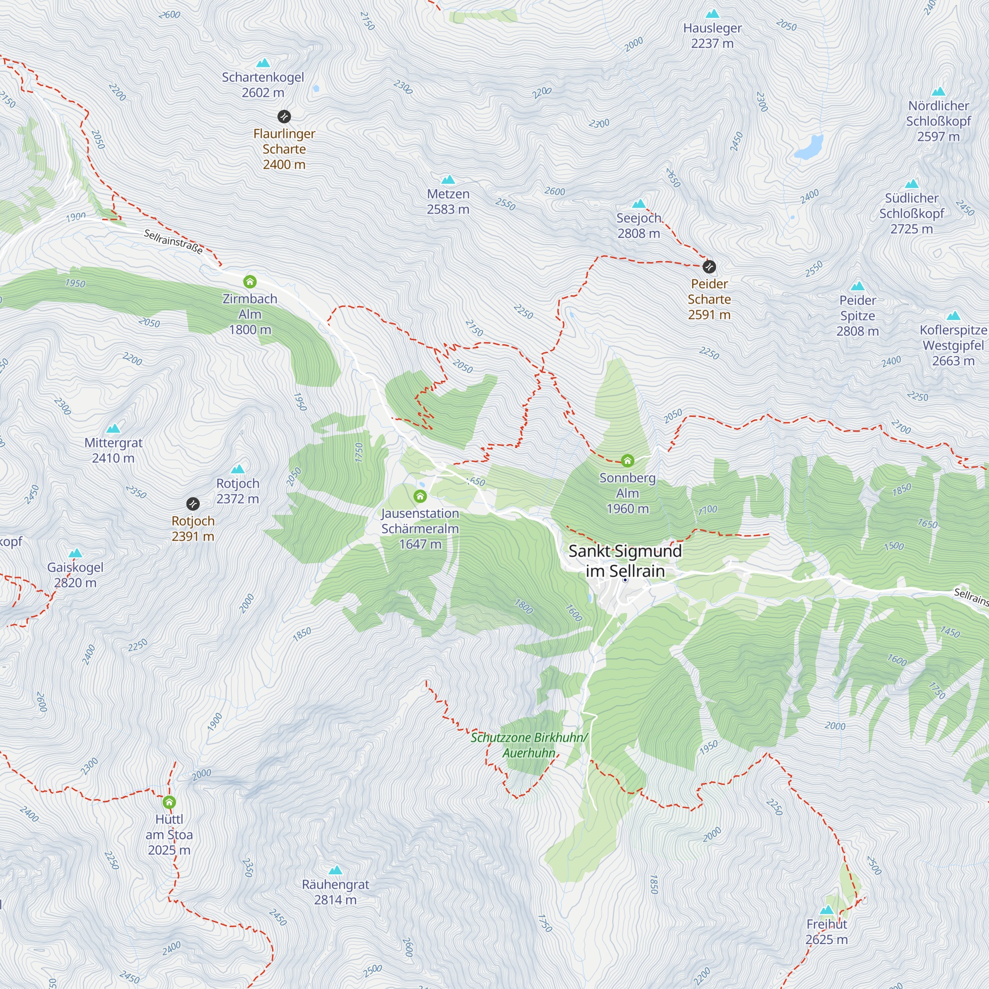GH Sonnenalm map