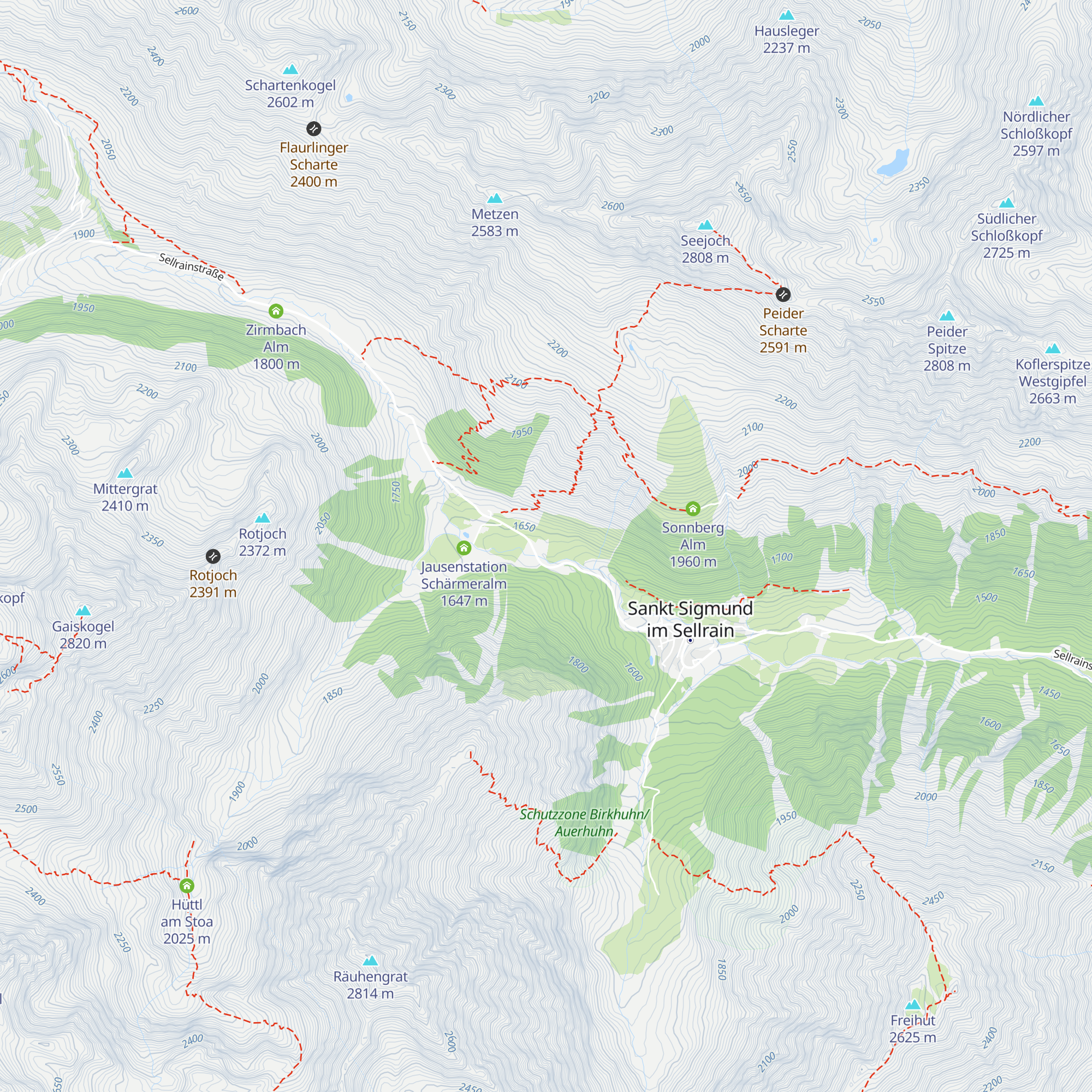 GH Sonnenalm map