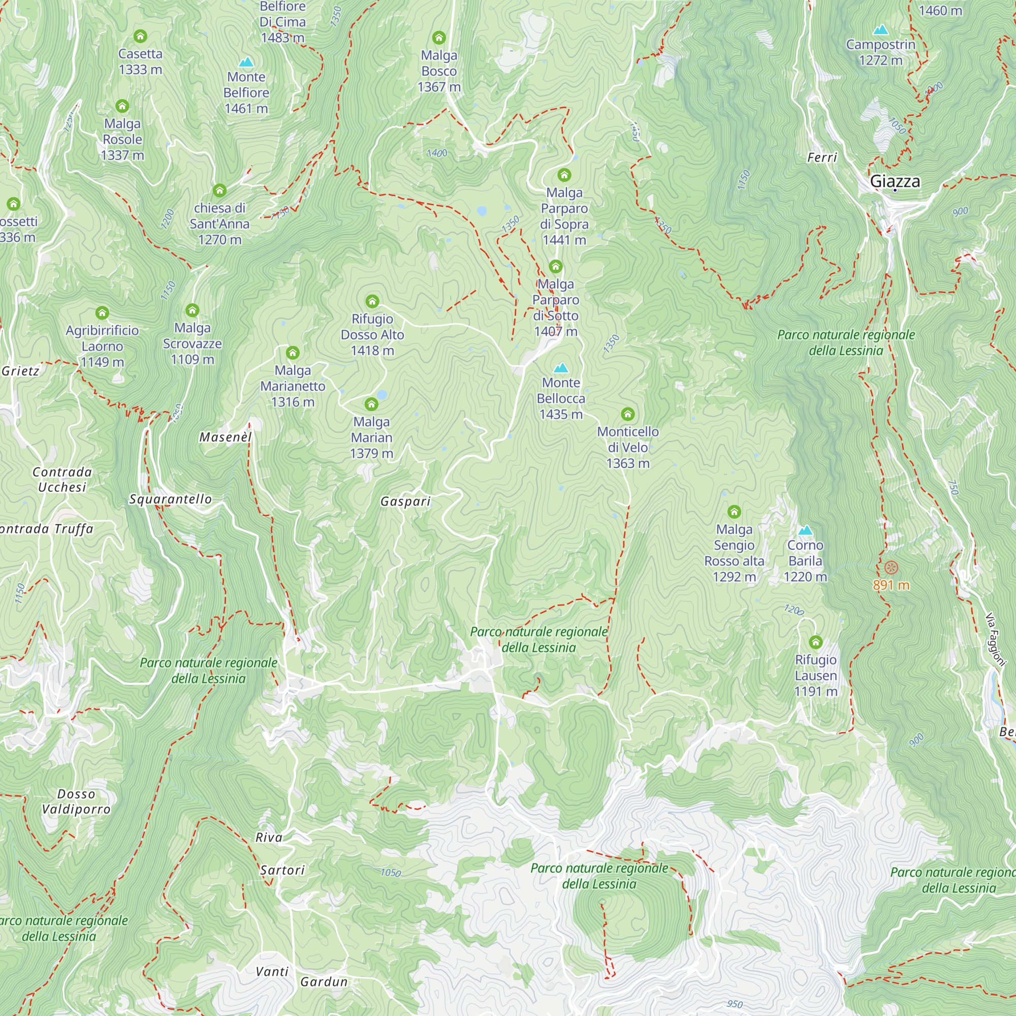 La Valle map