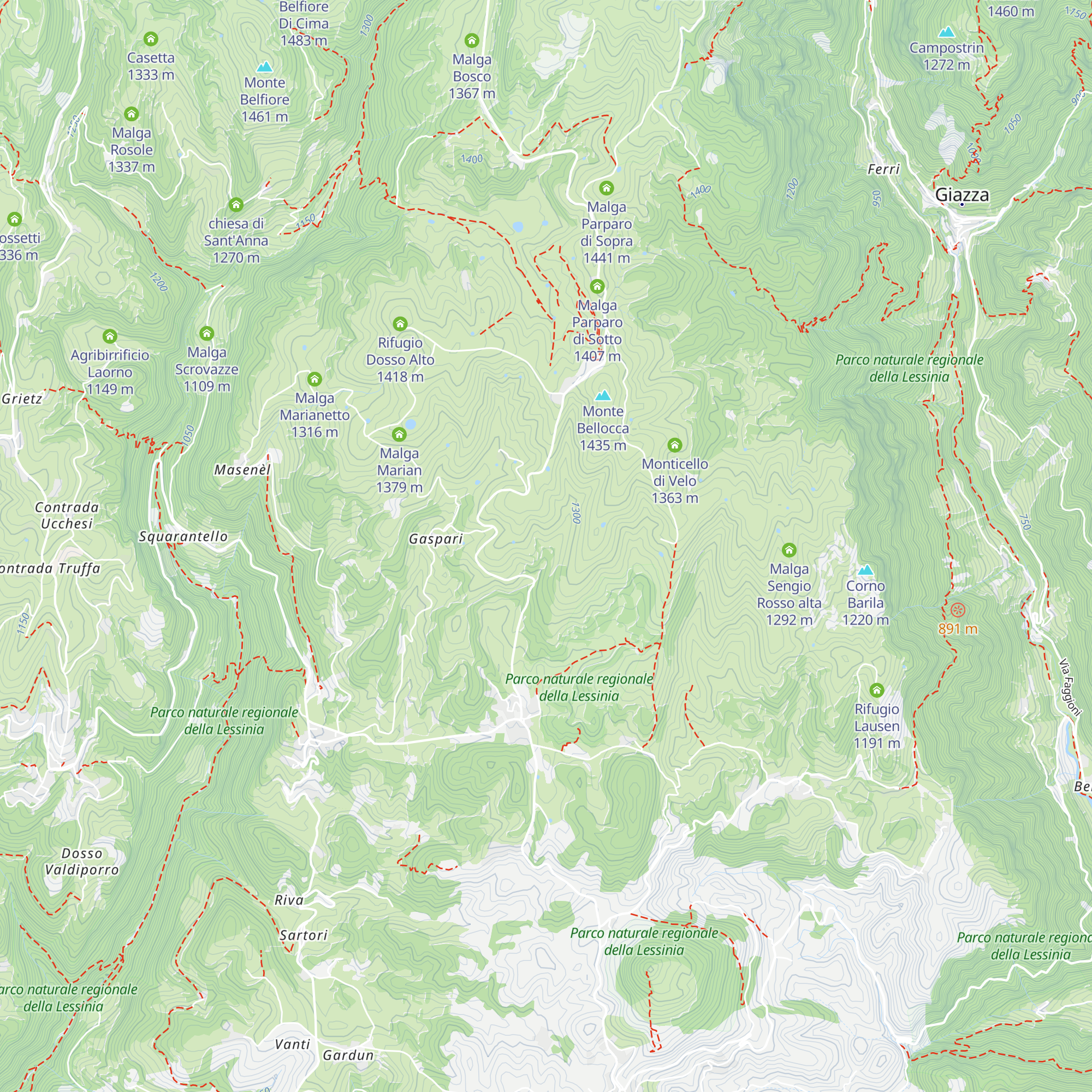 La Valle map
