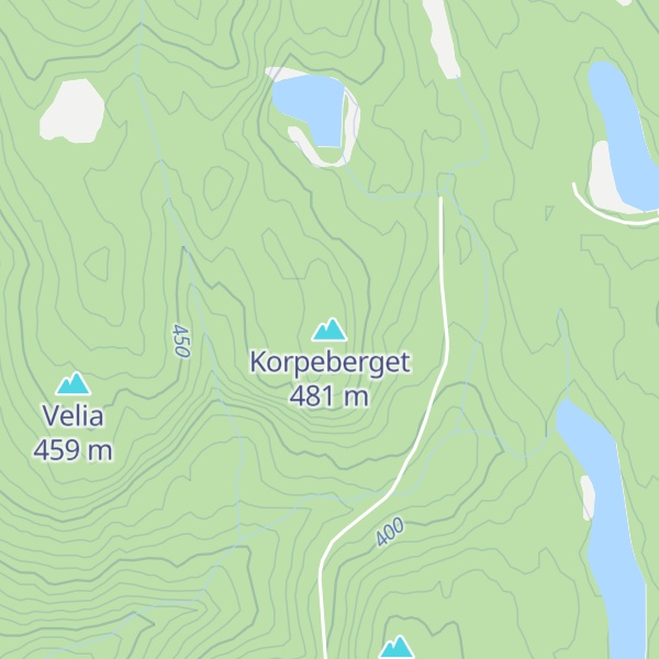 Map of Korpeberget