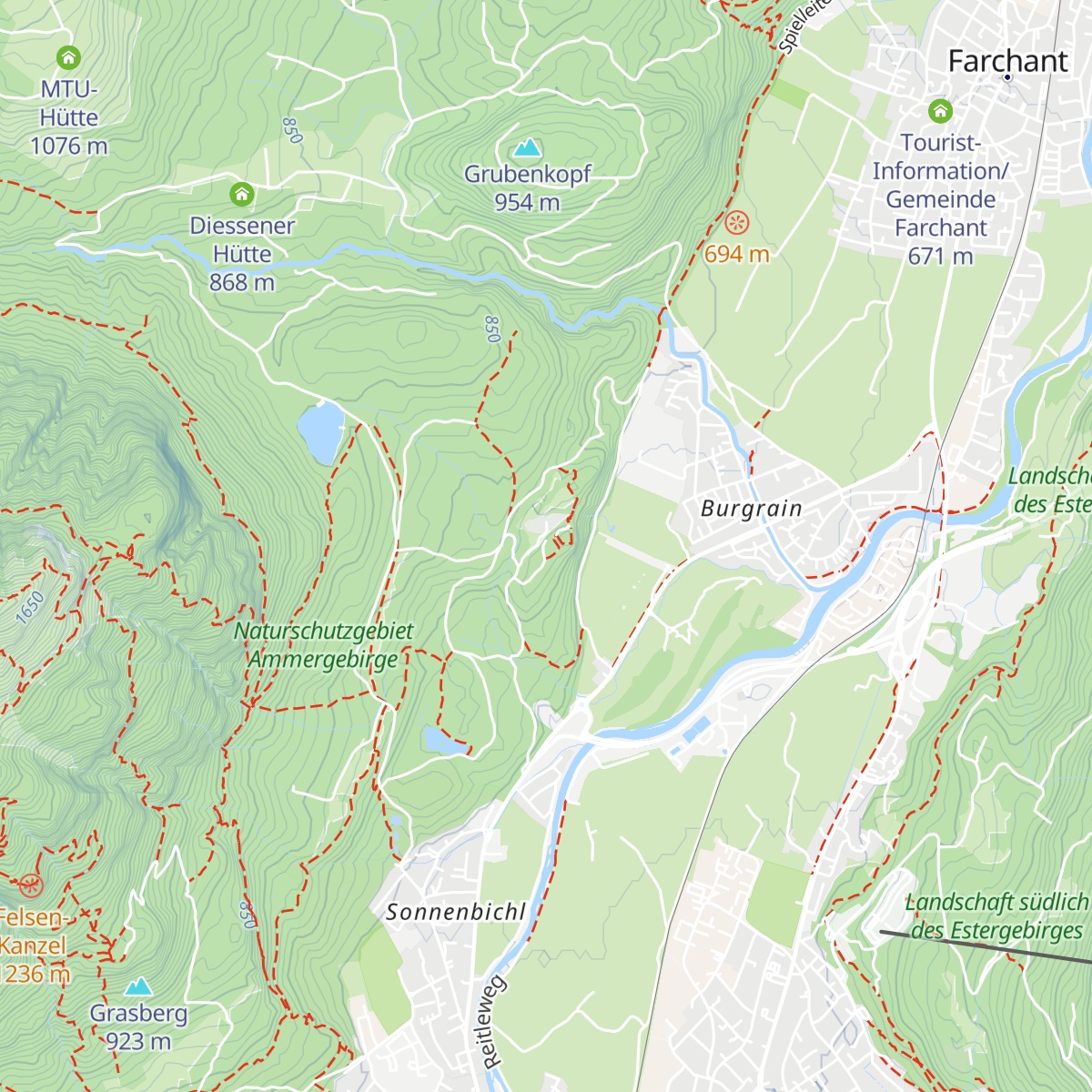 Werdenfelser Hütte map