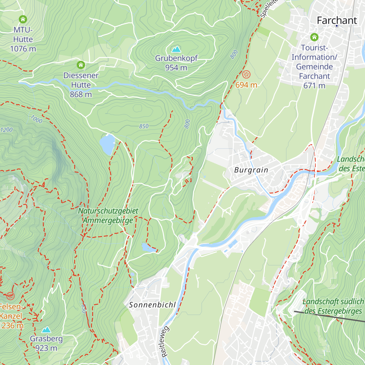 Werdenfelser Hütte map