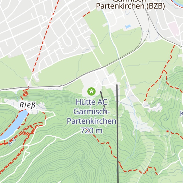 Map of Hütte AC Garmisch-Partenkirchen