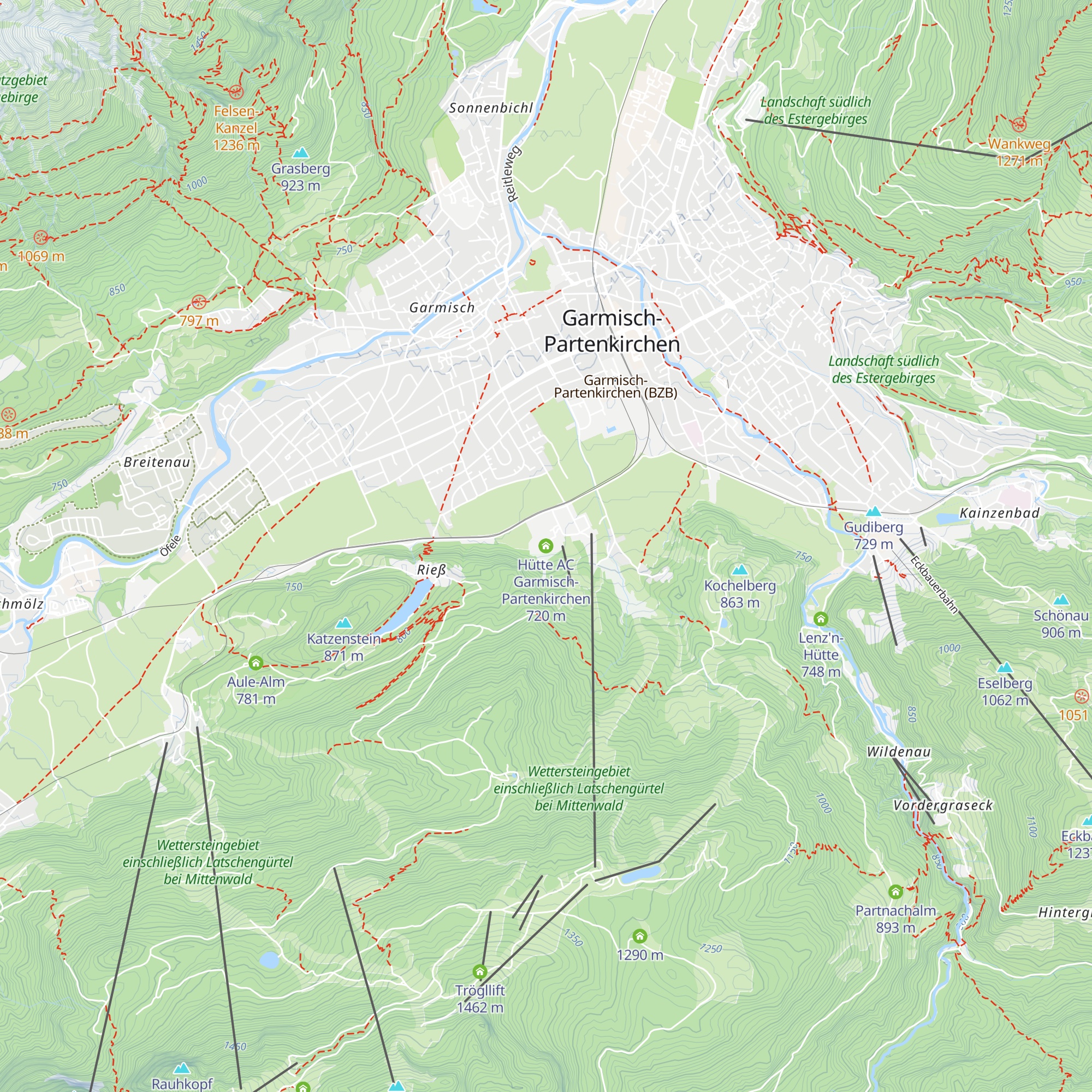 Hütte AC Garmisch-Partenkirchen map