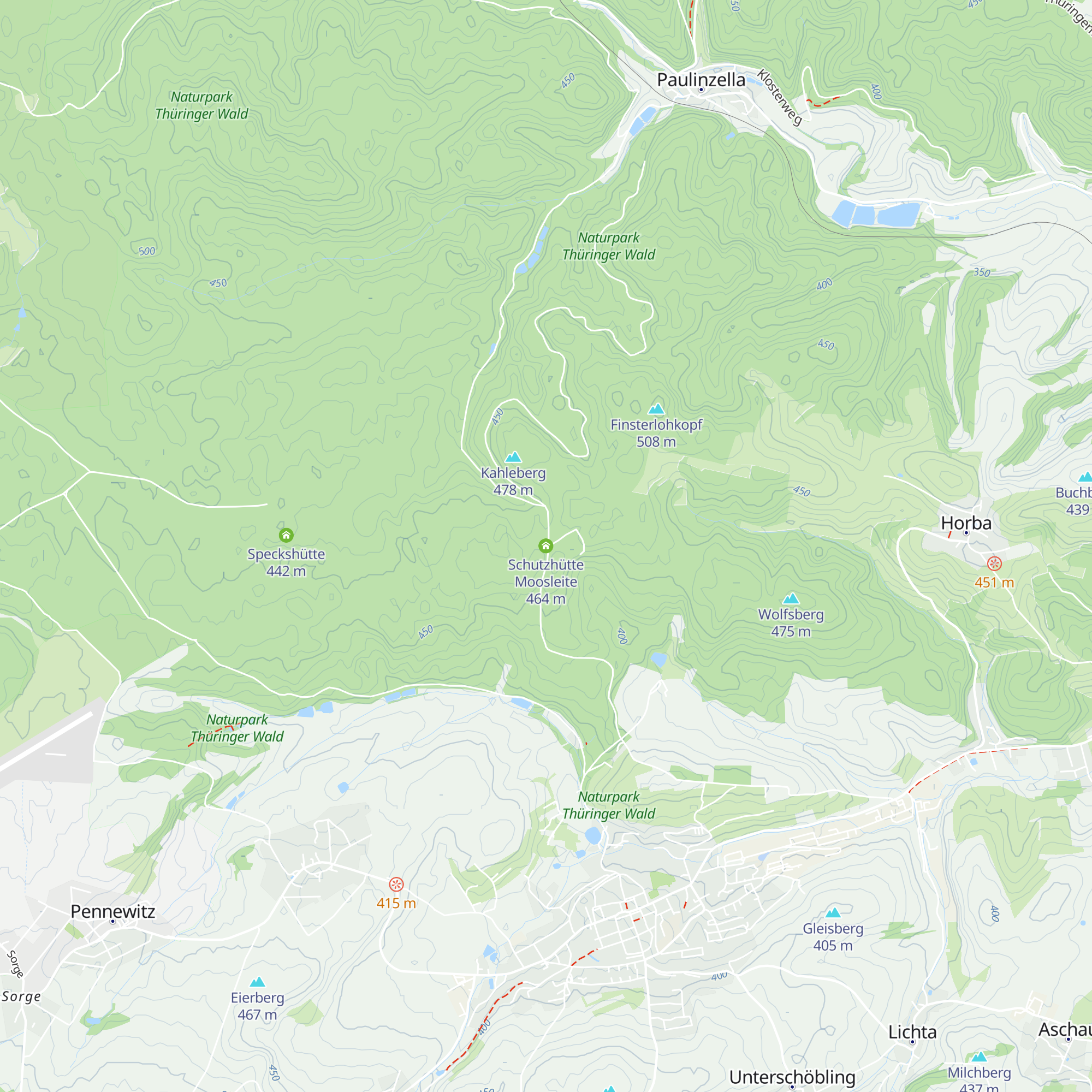 Schutzhütte Moosleite map
