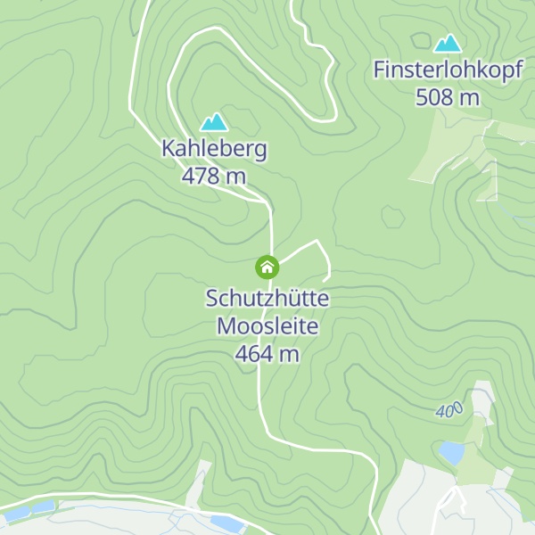 Map of Schutzhütte Moosleite