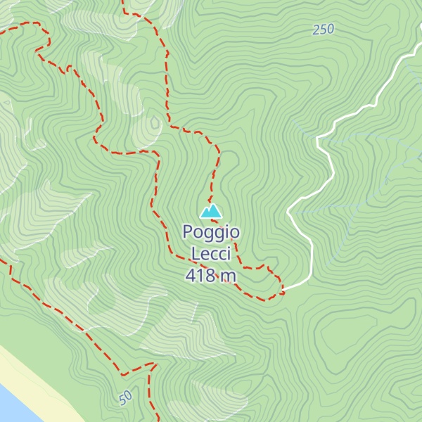 Map of Poggio Lecci