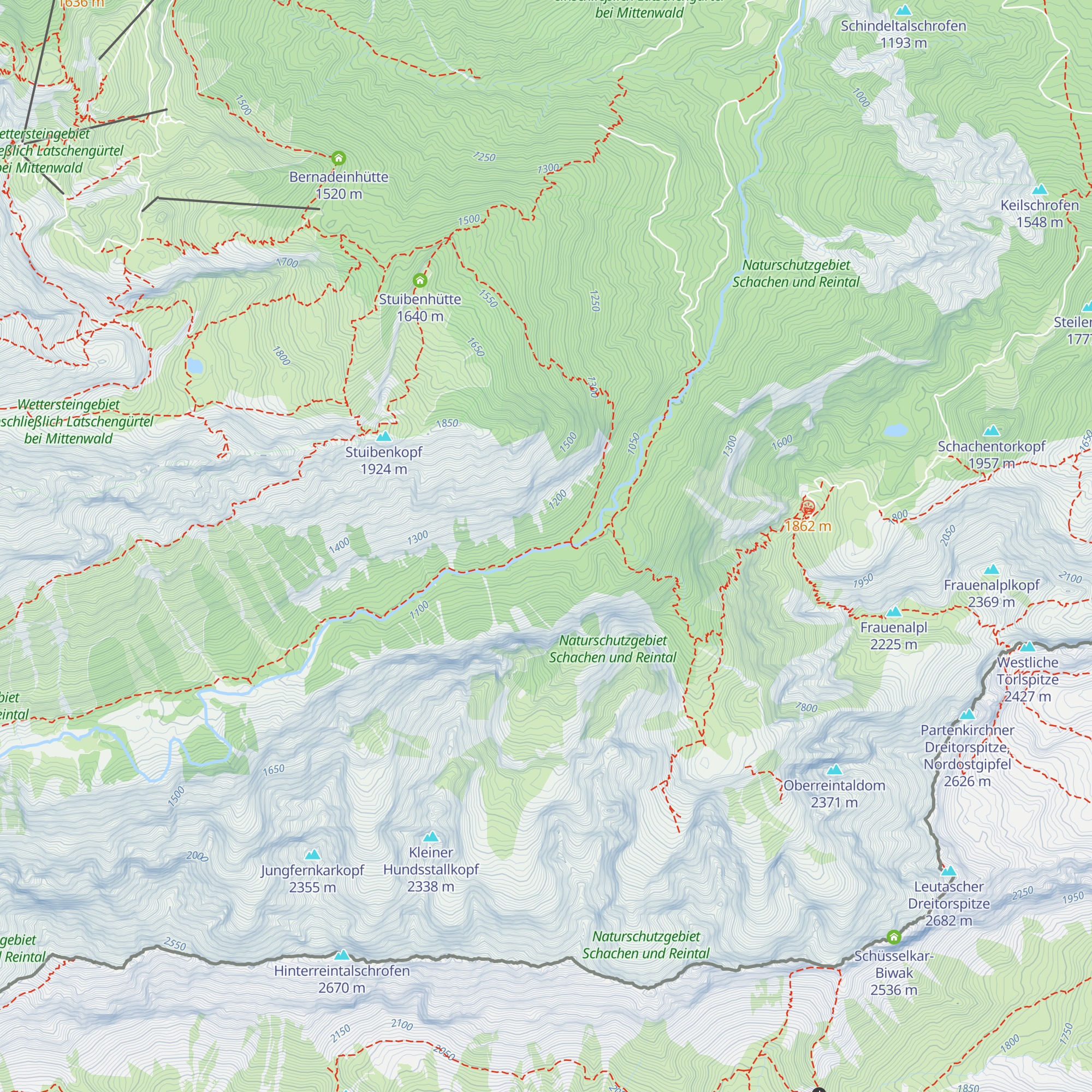 Hochemporhütte map