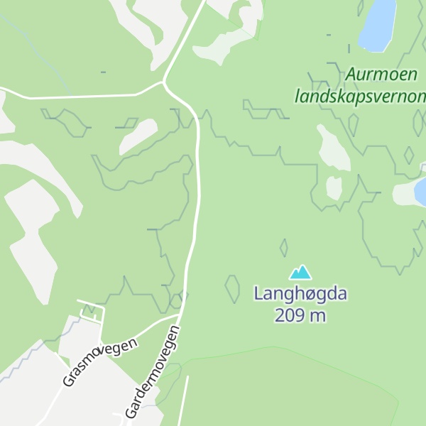 Map of Tverrhøgda