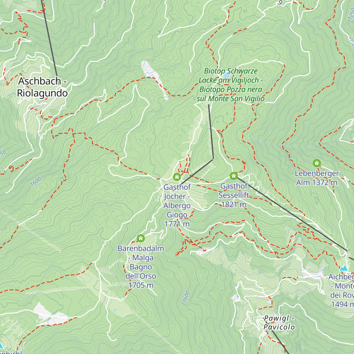Gasthof Jocher - Albergo Giogo map
