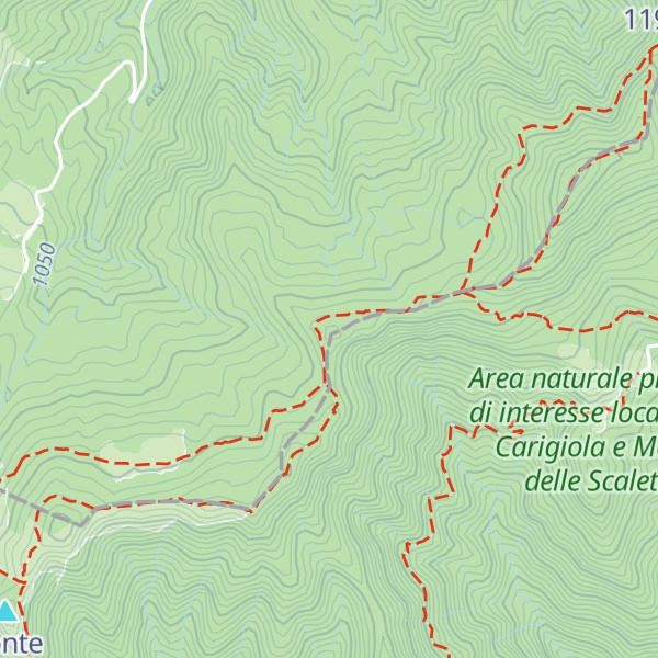 Map of Monte delle Lamacce