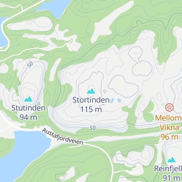 Map of Stortinden