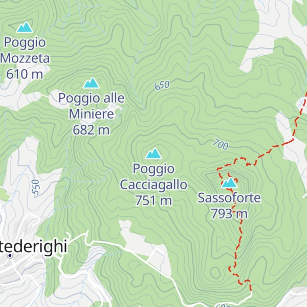 Map of Poggio Cacciagallo