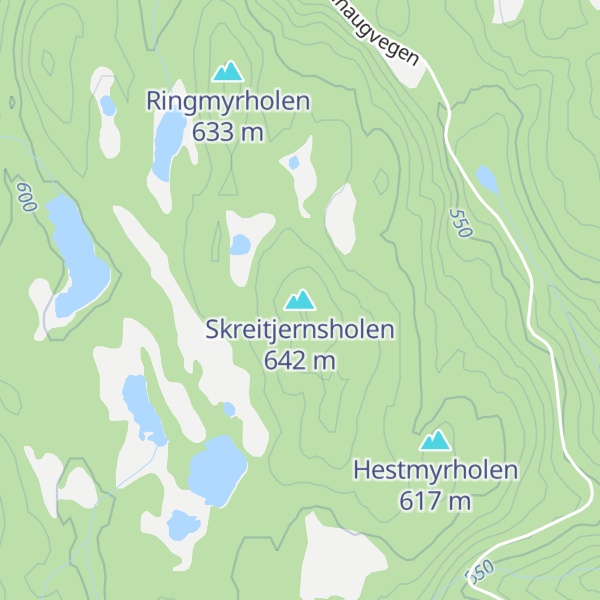 Map of Skreitjernsholen