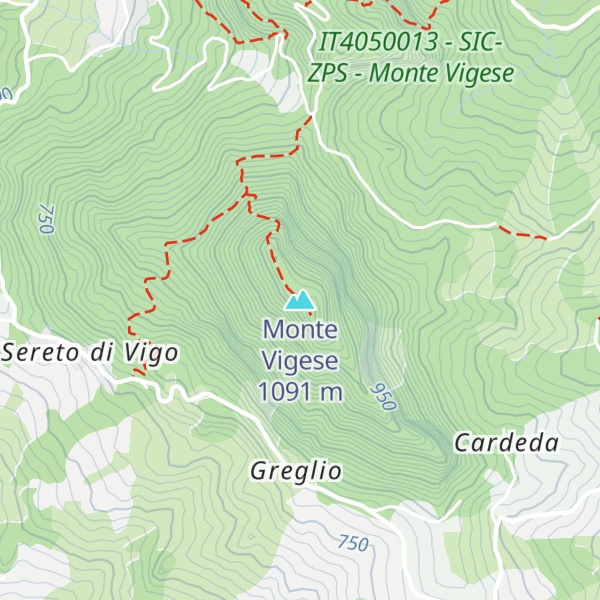 Map of Monte Vigese