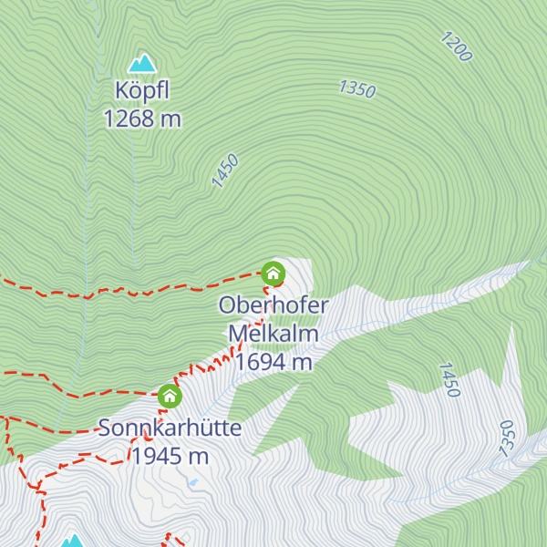 Map of Oberhofer Melkalm