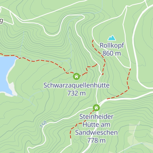Map of Schwarzaquellenhütte