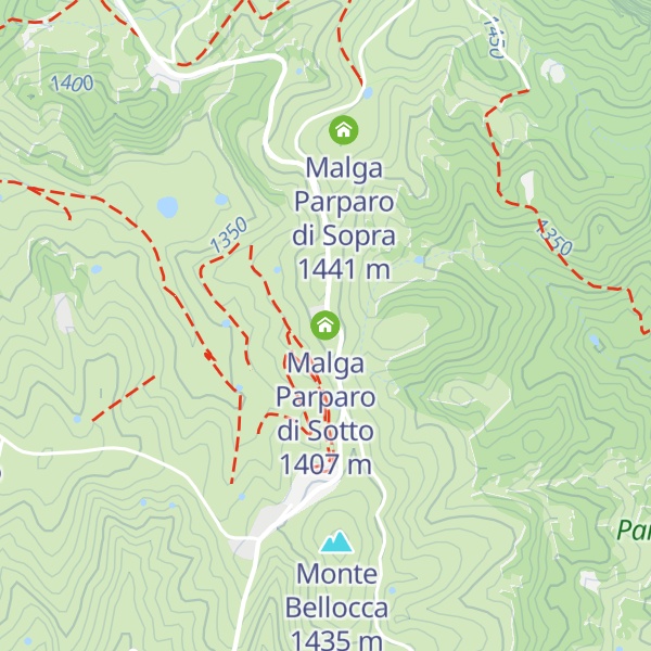 Map of Malga Parparo di Sotto