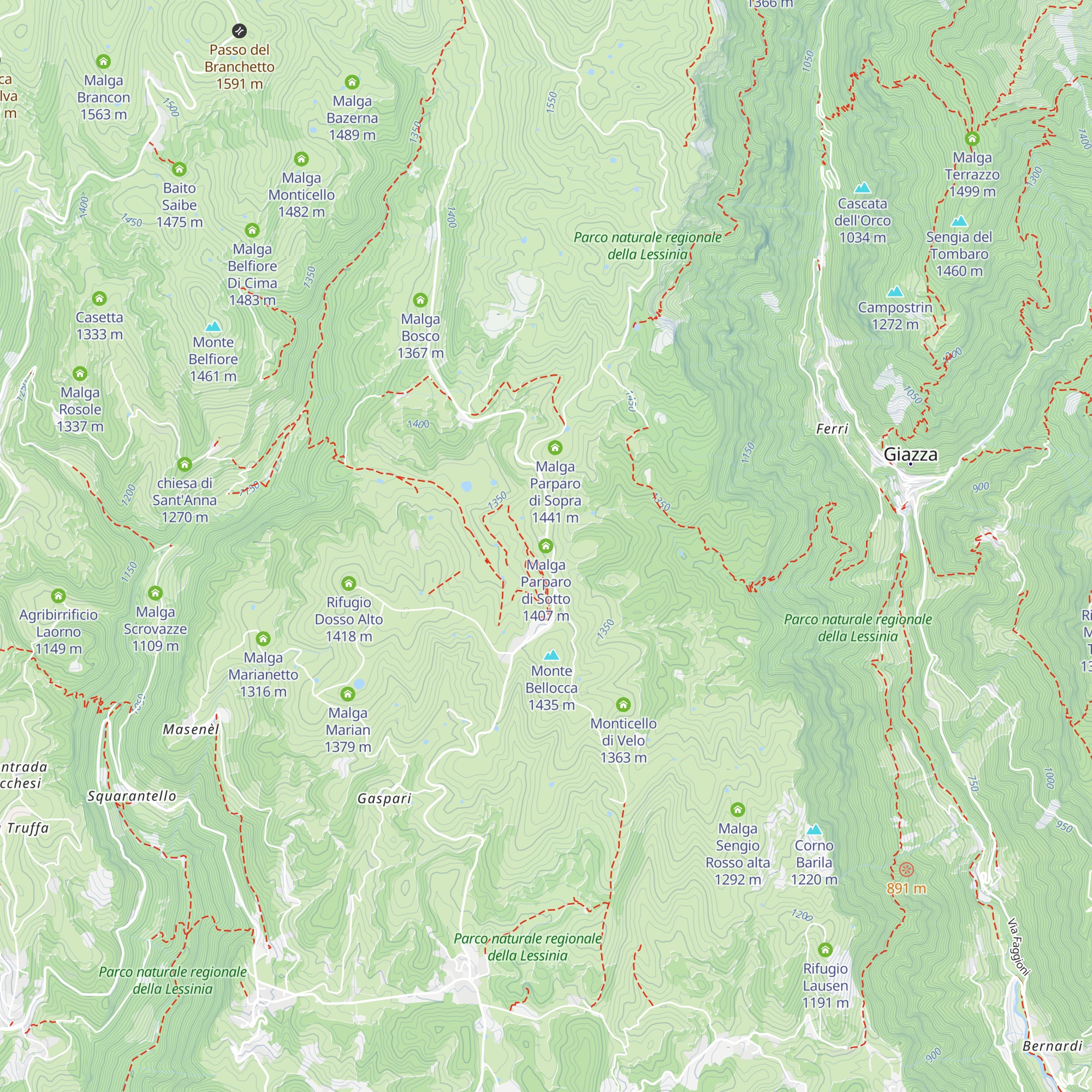 Malga Parparo di Sotto map