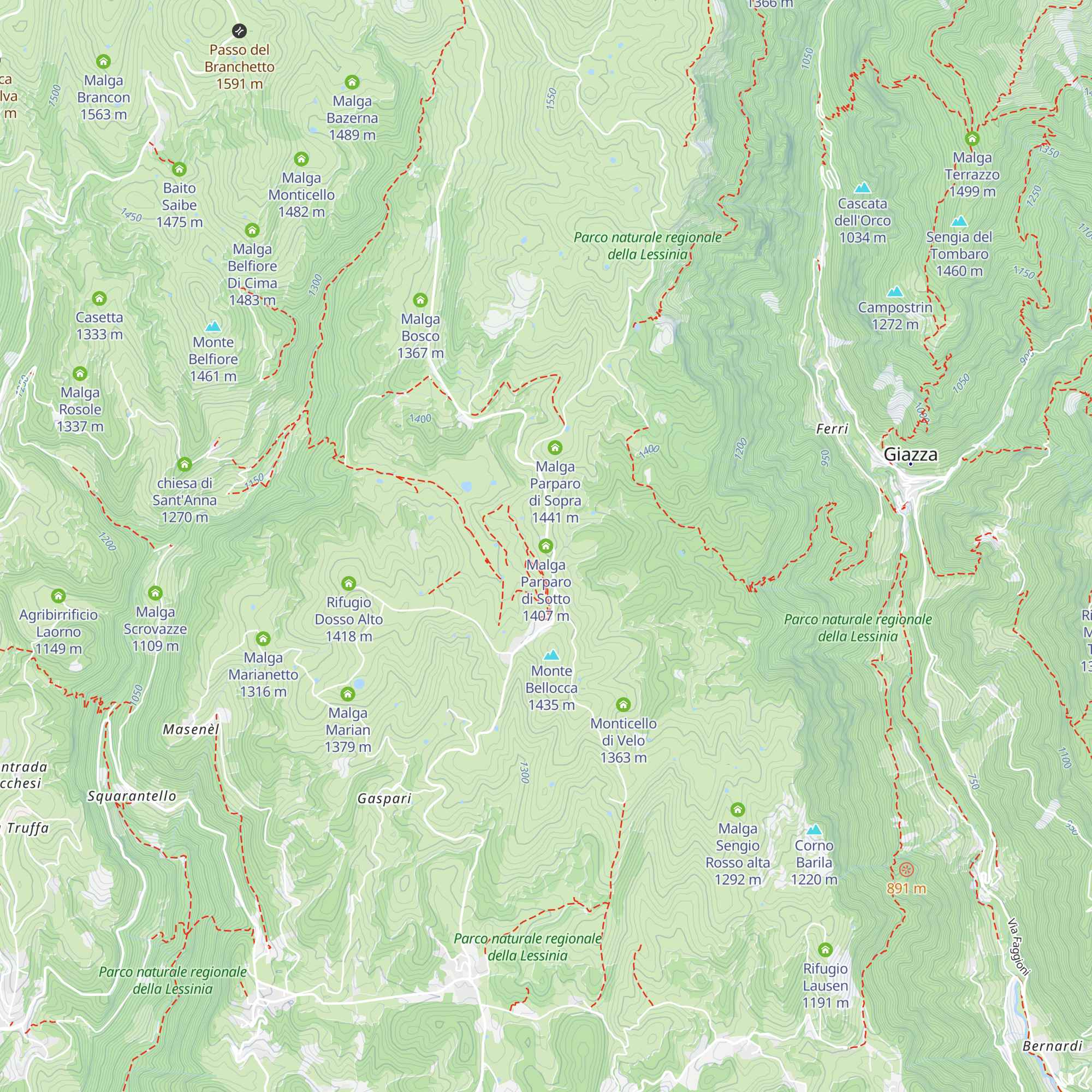 Malga Parparo di Sotto map