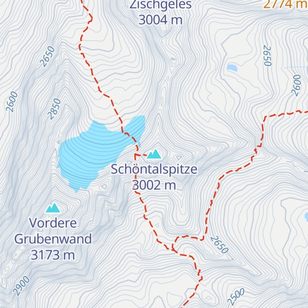 Map of Schöntalspitze