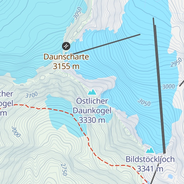 Map of Östlicher Daunkogel