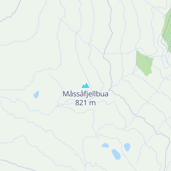 Map of Måssåfjellbua