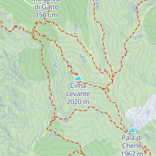 Map of Cima Levante