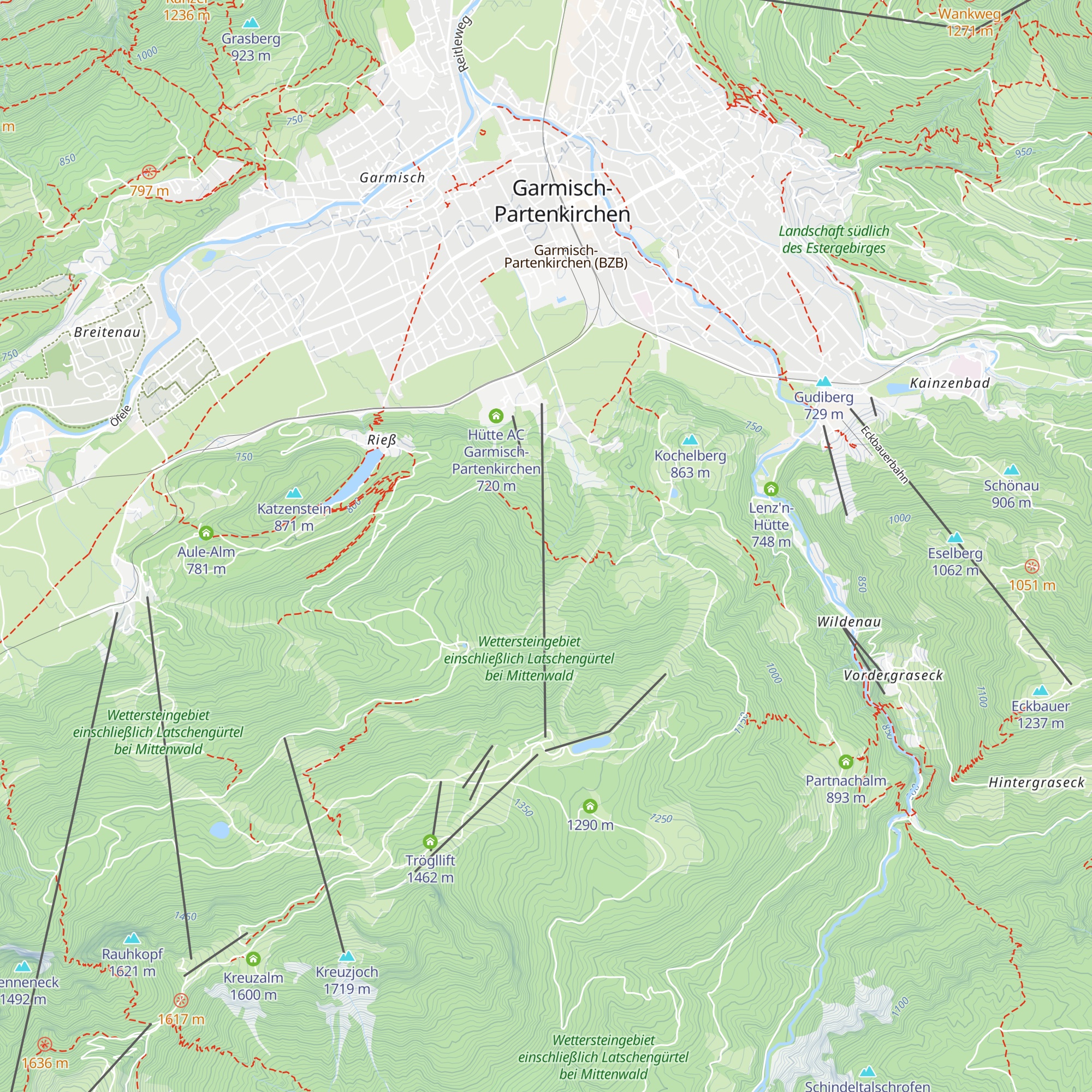 Geräte-/Holzlager map