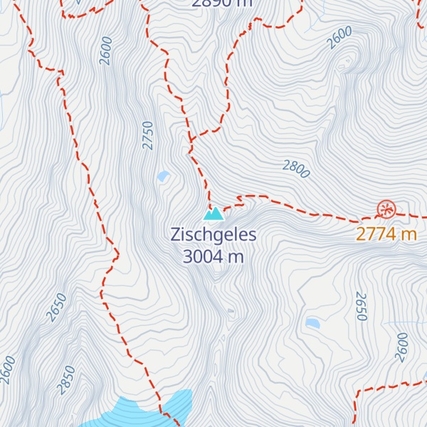 Map of Zischgeles