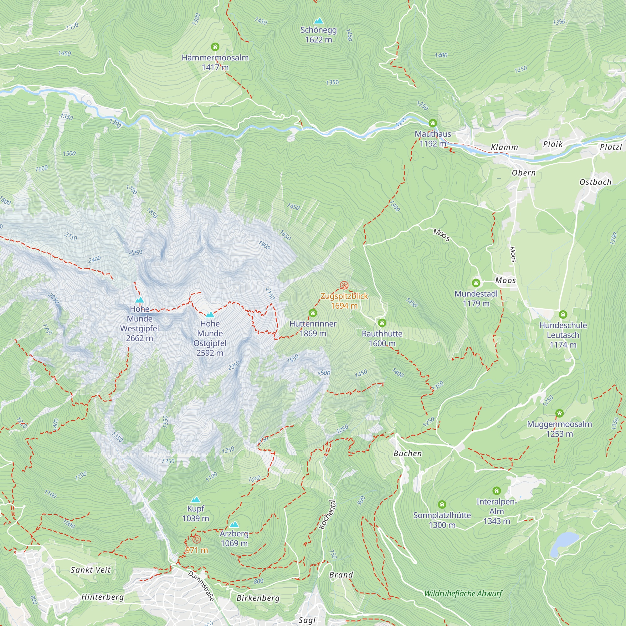 Hüttenrinner map