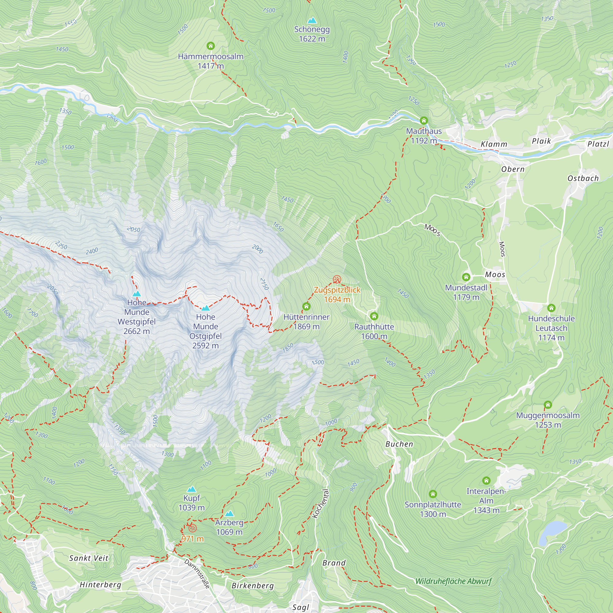 Hüttenrinner map