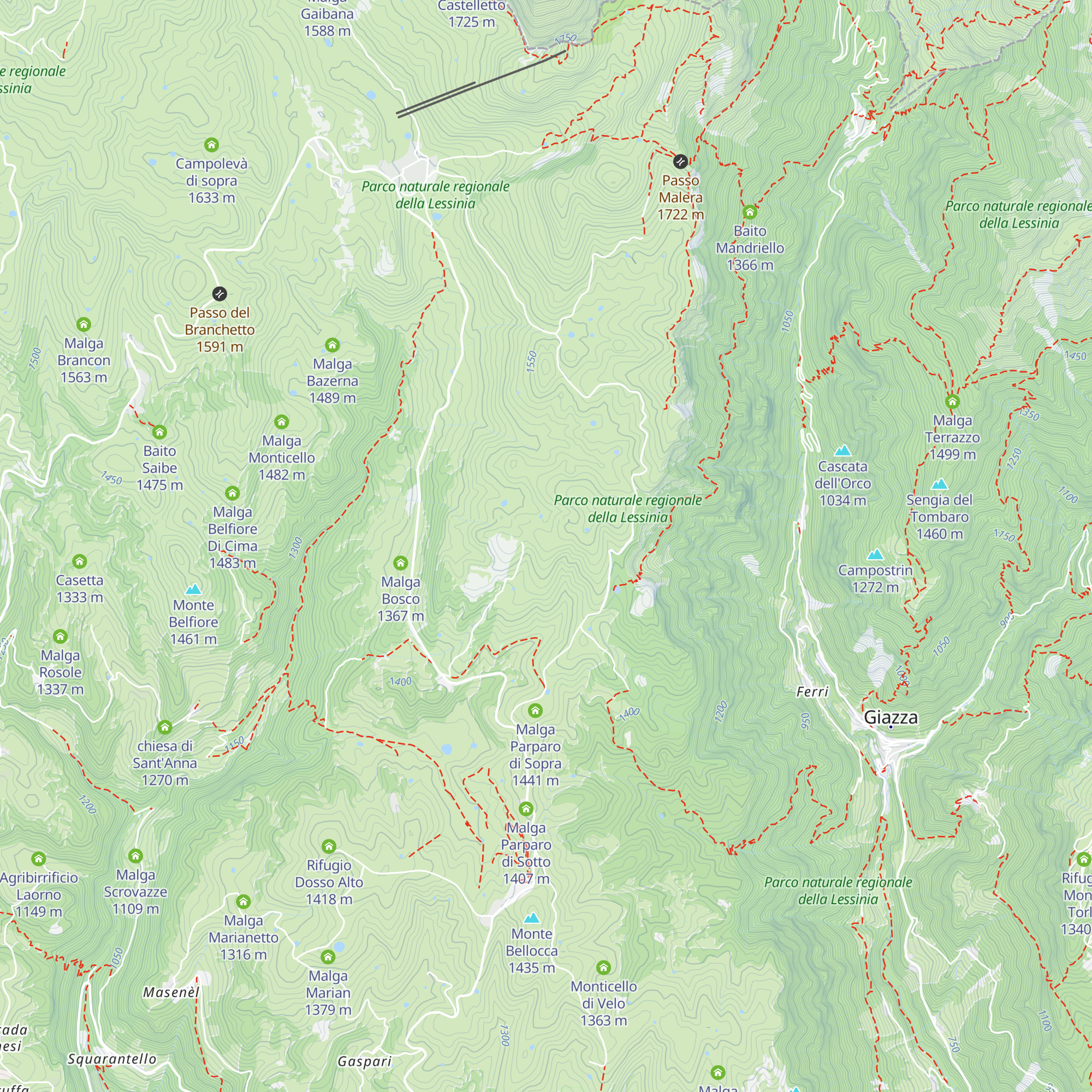 Malga Pigarolo map