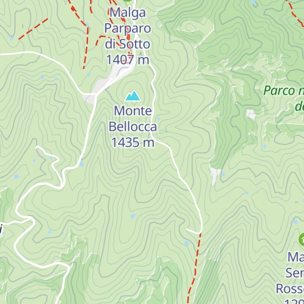 Map of Malga Bellocca