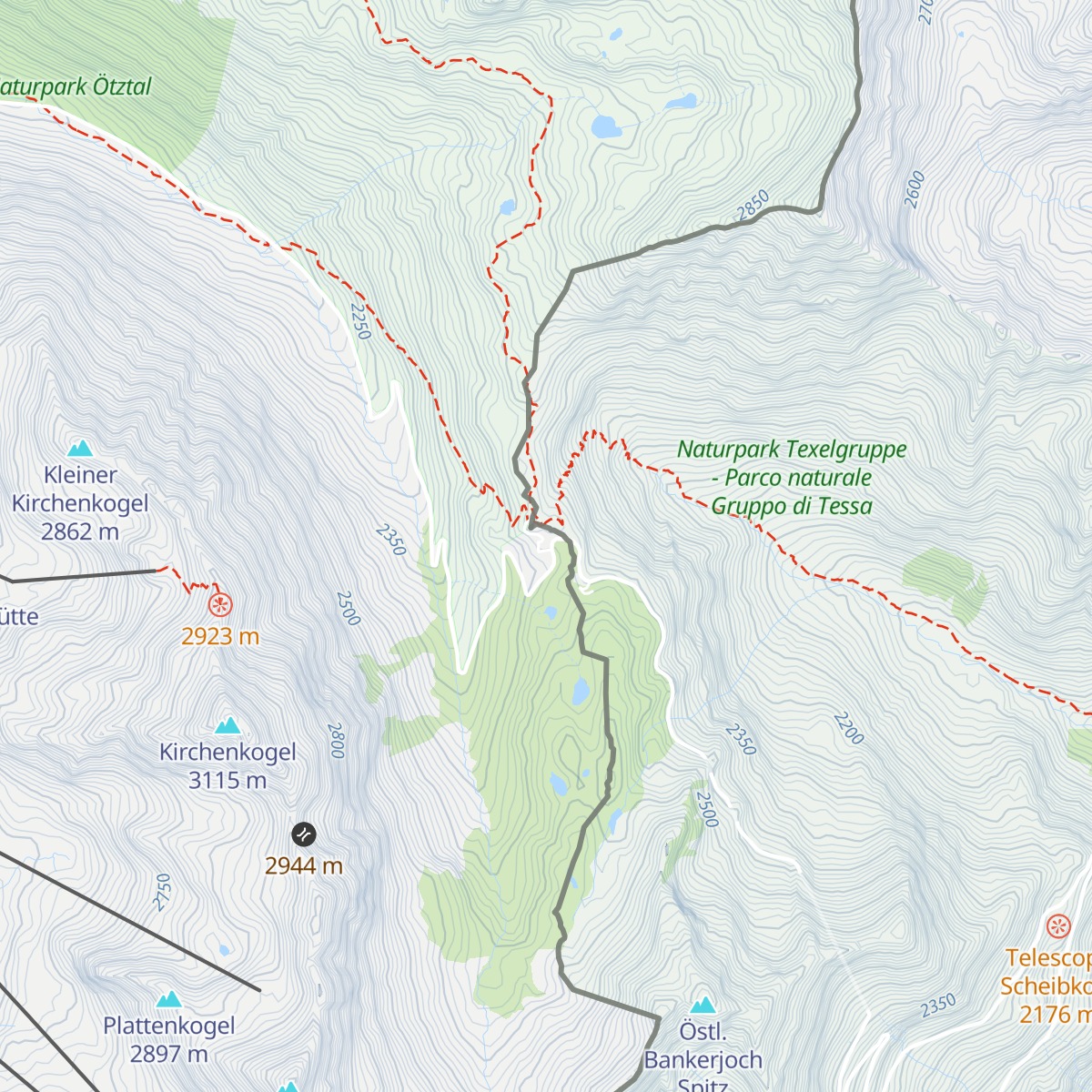 Rasthaus Timmelsjoch map