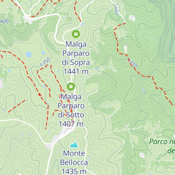 Map of Parparo di sotto