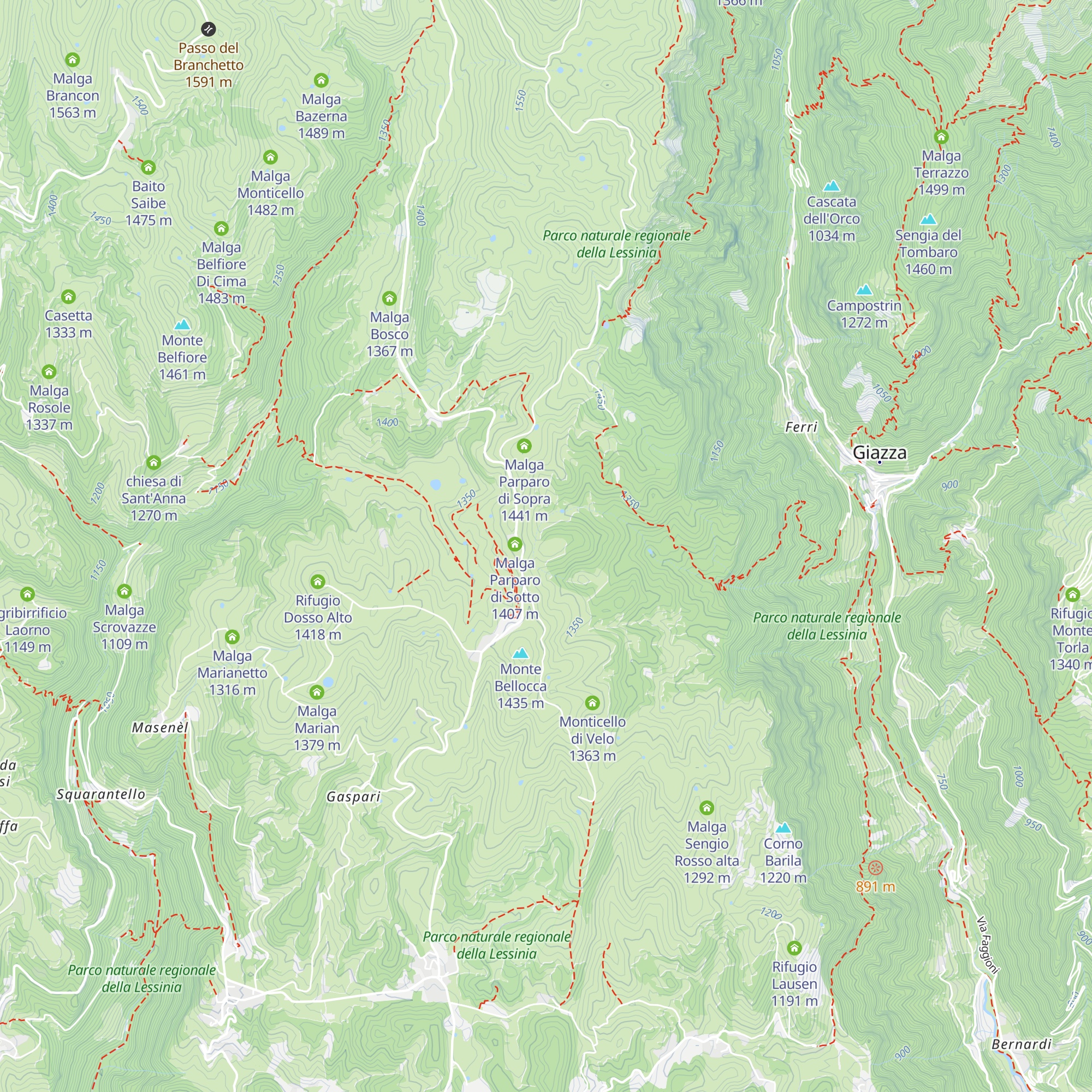 Parparo di sotto map