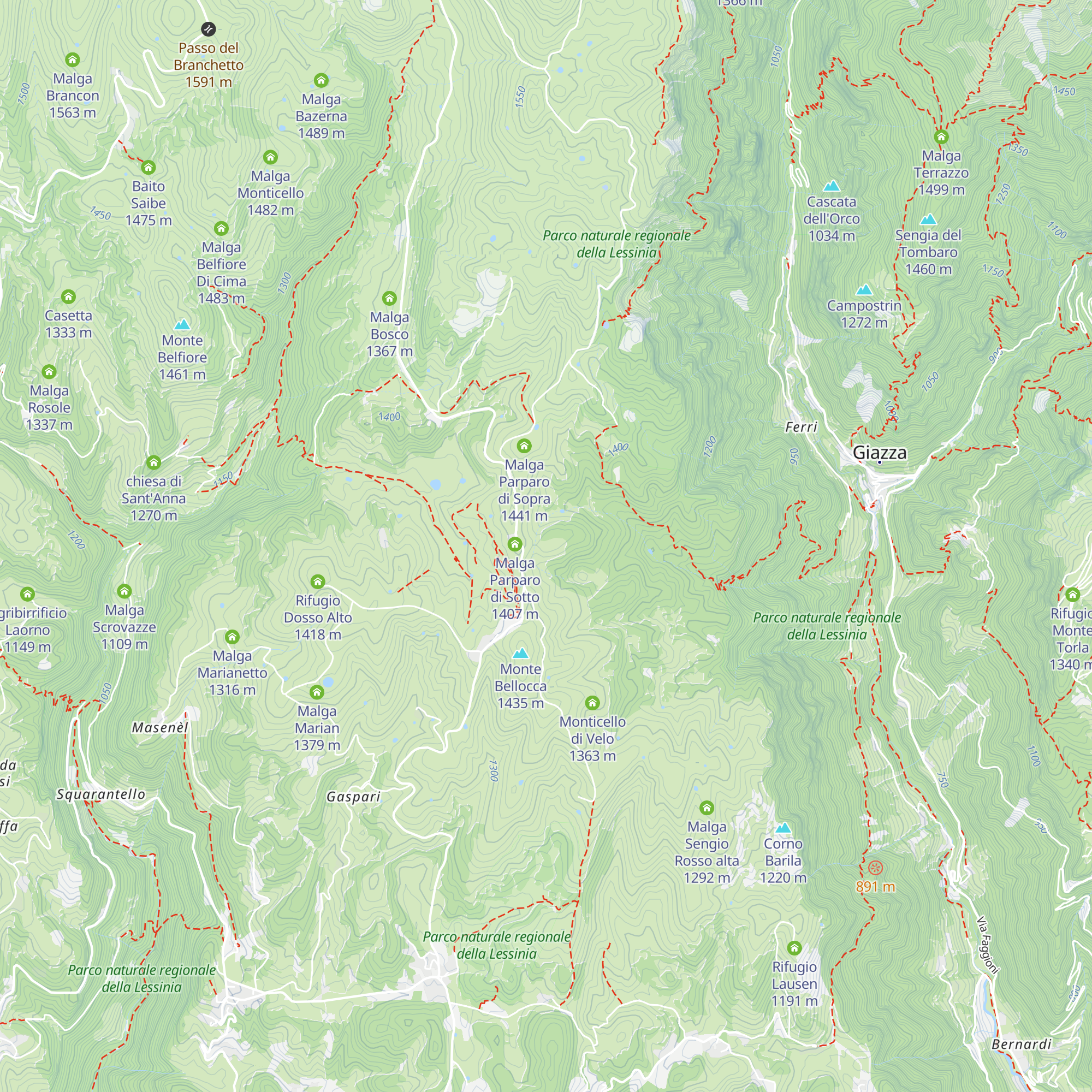 Parparo di sotto map