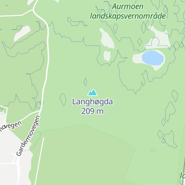 Map of Langhøgda